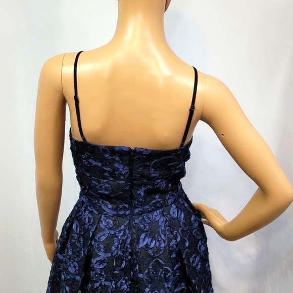 𝅺after Dark navy Blue Spaghetti Straps Gown - Picture 14 of 17